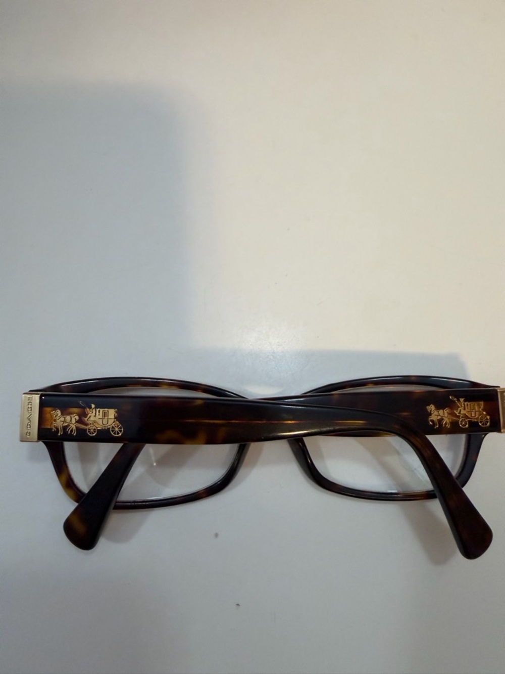 Coach Brown Tortoiseshell Rectangular Eyeglass Frame - Picture 2 of 7